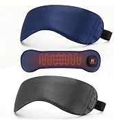 Heated Eye Mask for Dry Eyes, 1500mAh Warm Eyes Compress with Silver-Ion Heating Element, Cordles...