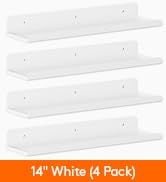 14" White (4 Pack)