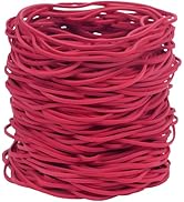 AIWOQI Rubber Bands 300Pcs 4.8inch Big rubber band Elastic Rubber Band Red rubber bands office su...