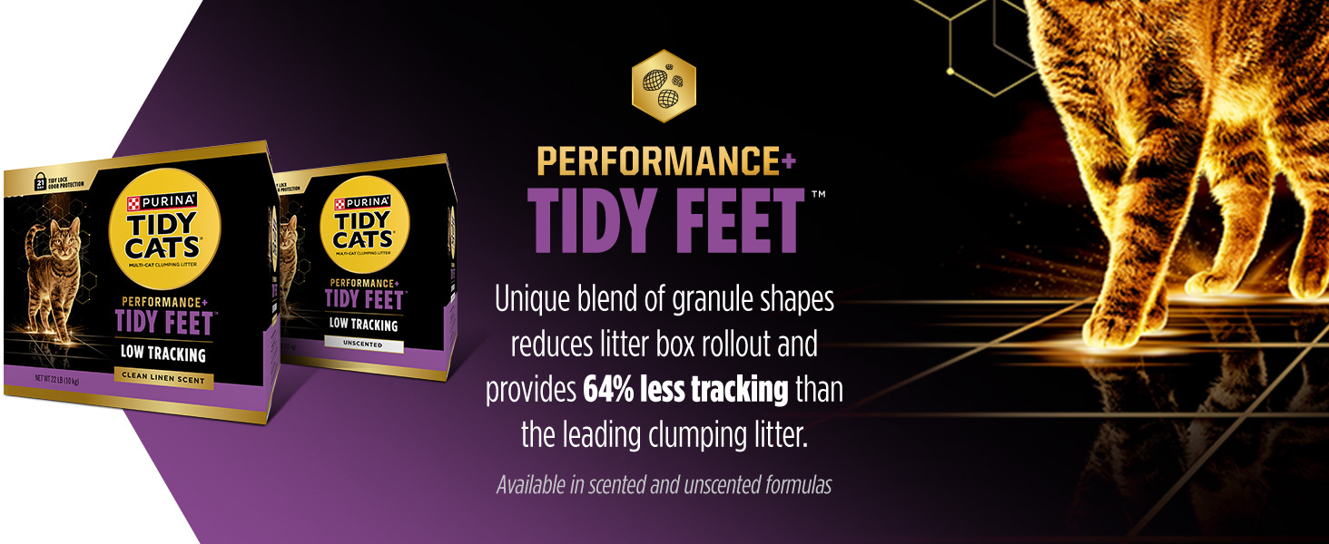 Performance Plus Tidy Feet Provides 64% Less Tracking