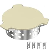 Skyflame Charcoal Heat Controller for 22” Kettle Grills, Stainless Steel BBQ Smoking Gilling Kit ...