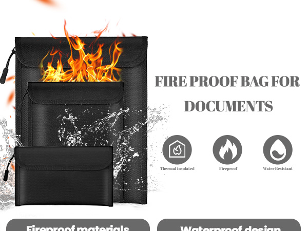fireproof document bag