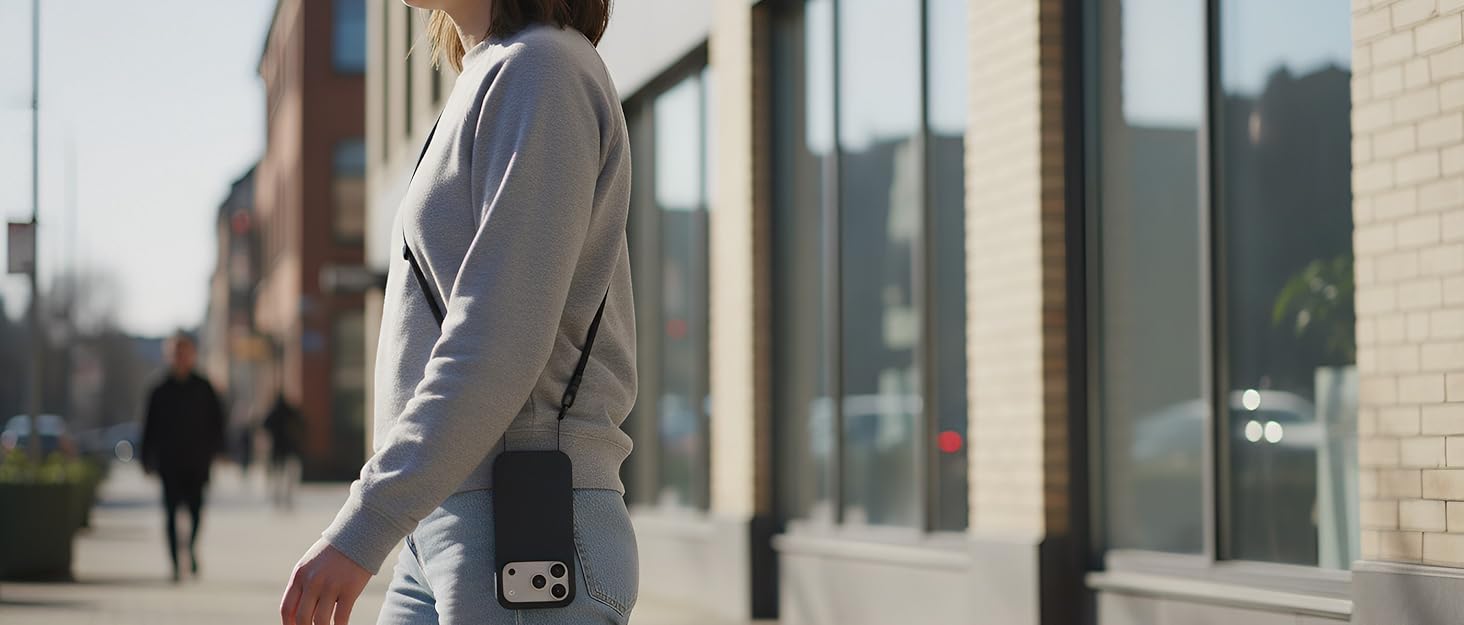 iPhone crossbody lanyard