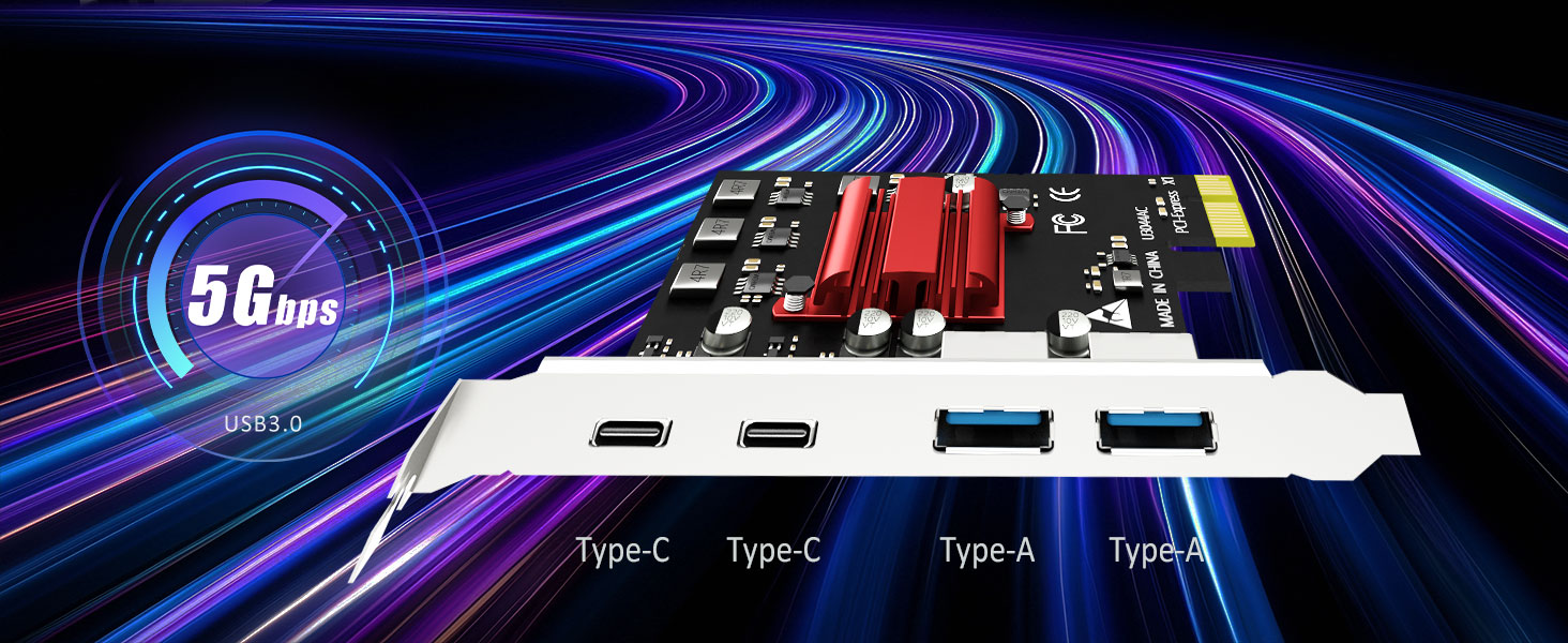 4 port usb 3.0 pcie expansion card