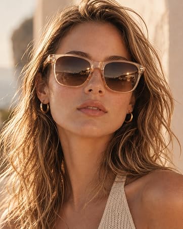 Sunglasses-Womens Polarized Sunglasses for Women-with UV Protection | Trendy Retro Sun Glasses