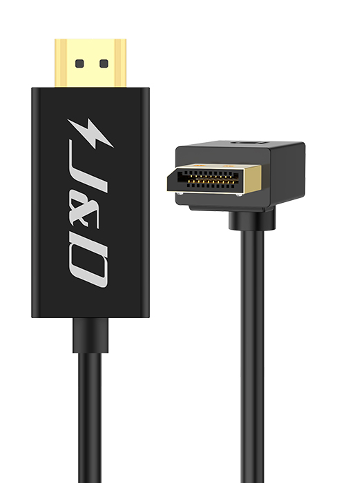 Angled DP-HDMI Cable