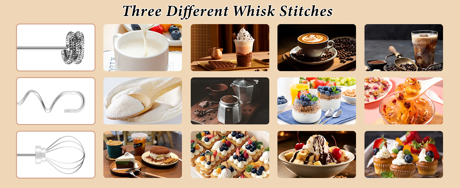 rechargeable milk frother with stand