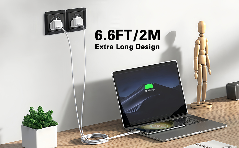 6.6 FT USB C to USB c Cables