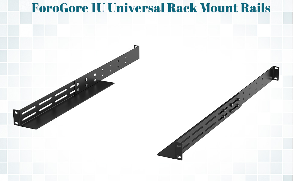 1U Universal Rack Mount Rails