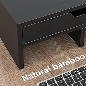 Bamboo Monitor Riser