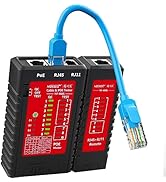 NOYAFA Network Cable Tester for rj45 rj11 rj12 /cat5 cat5e cat6 cat6a cat7,Test STP UTP/Single He...