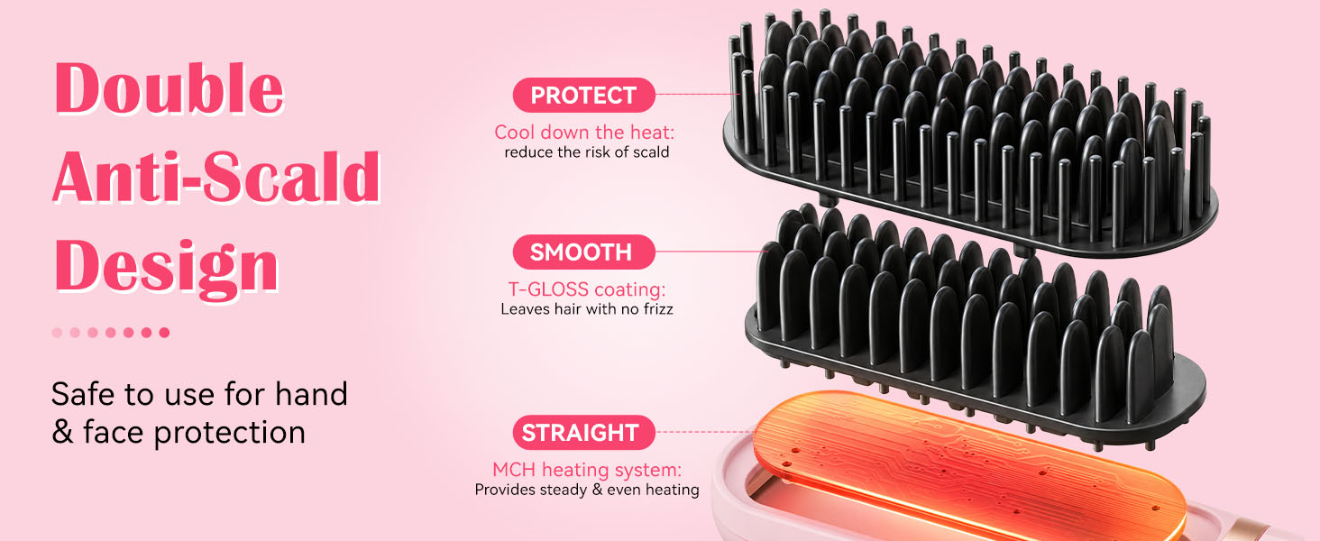 cordless brush straightener