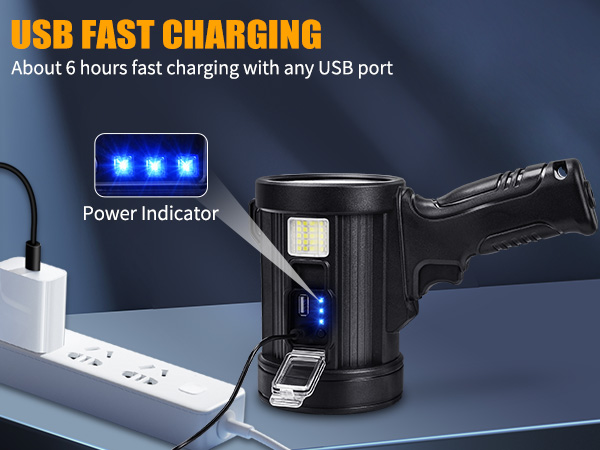 rechargeable handheld spotlight