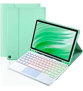 MePadKey Trackpad Keyboard Case for Fire HD 10/10 Plus 10.1 inch,7-Color Backlight Recharg...