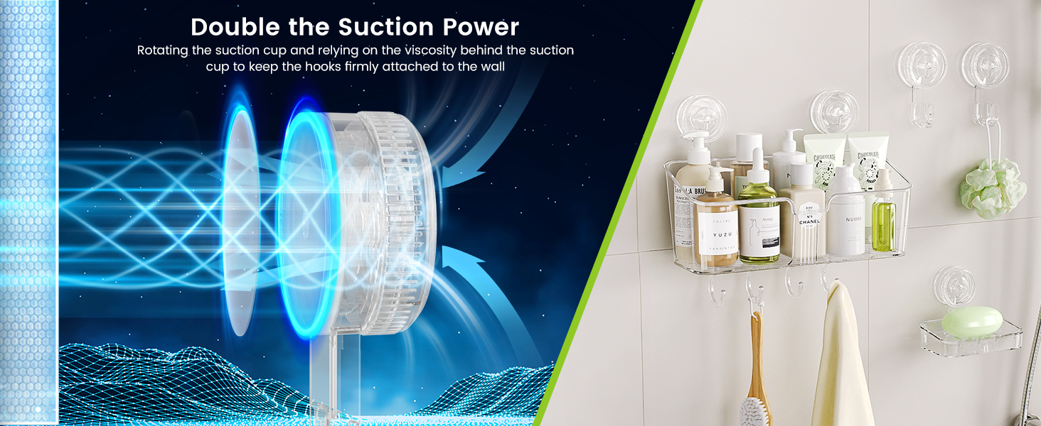 LUXEAR Shower Caddy Suction Cup