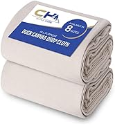 Canvas Painters Drop Cloth (Size 6 x 9 Feet - Pack of 2) - Pure Cotton Paint Drop Cloth for Paint...