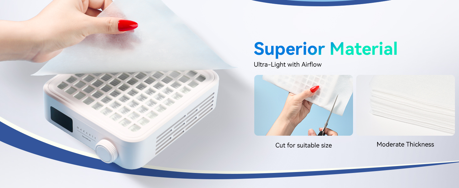 Nail Dust Collector Filter Paper