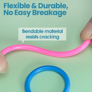 100 packs of colorful book rings include 10 colors in 3 sizes
