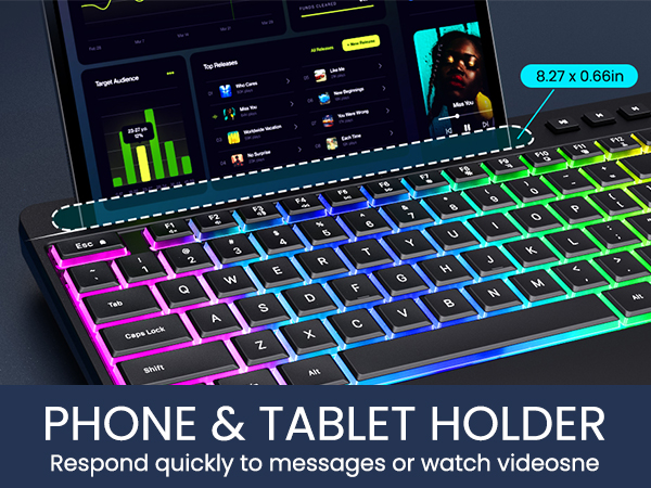 RGB keyboard and mouse combo