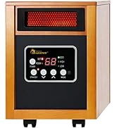Dr Infrared Heater Portable Space Heater, Original, 1500-Watt, Cherry (Pack of 1)