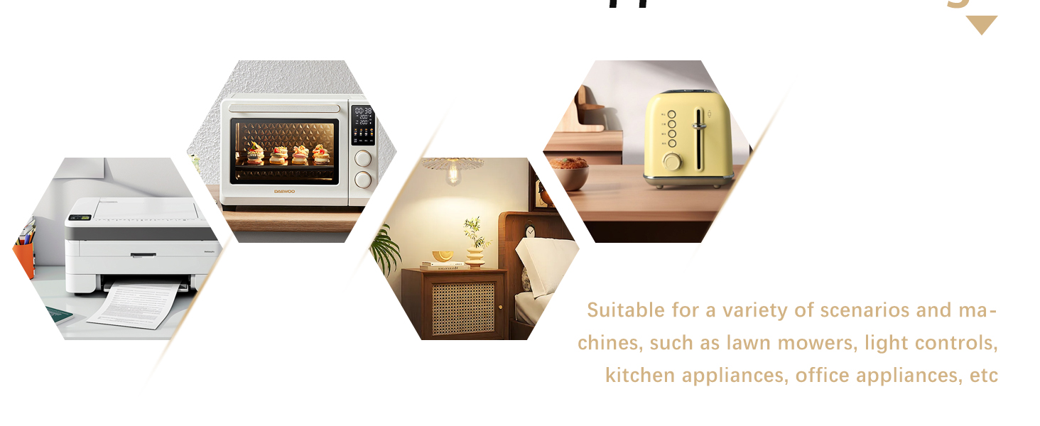 Extension Cord with Switch 3-Prong Indoor Black 