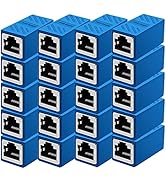 Dingsun RJ45 Coupler Female to Female Ethernet Coupler for Cat7/ Cat6/ Cat5/ Cat5e Network Cable ...