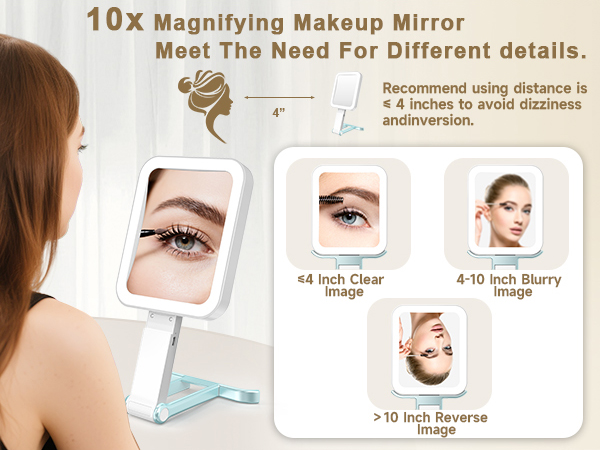 10x magnifying makeup mirror
