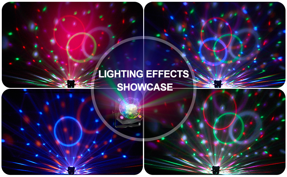 Disco Ball Party Lights Sound Activated Strobe