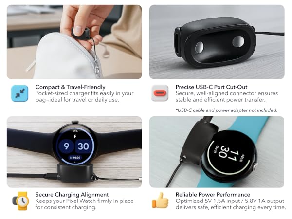 USB-C cable and power adapter not included