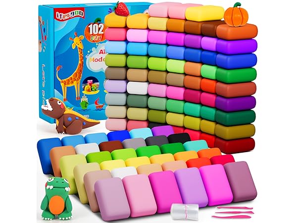 102 colors air dry clay