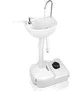 Gymax Portable Wash Sink, Camping Sink with Towel Holder and Soap Dispenser, for Outdoor Camping,...