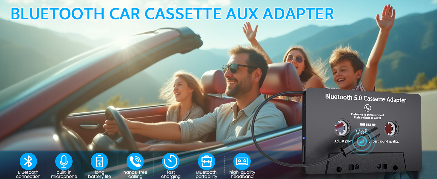 bluetooth cassette adapter