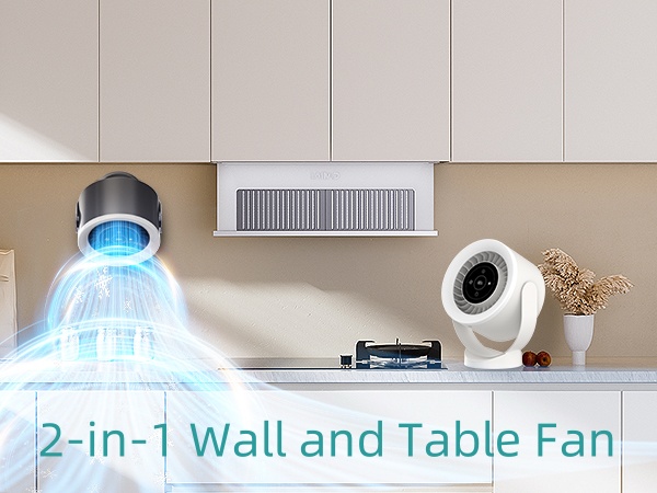 2-in-1 Wall and Table Fan