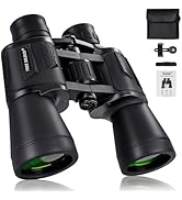 20x50 High Power Binoculars for Bird Watching 28mm Large Eyepiece Life Waterproof Binoculars for ...