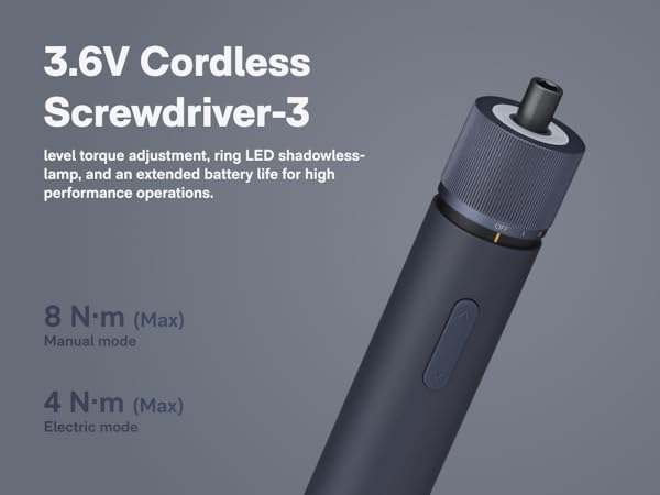 Electric Screwdriver, Cordless, Rechargeable, Power Tool DIY Home ImprovementMulti-functional