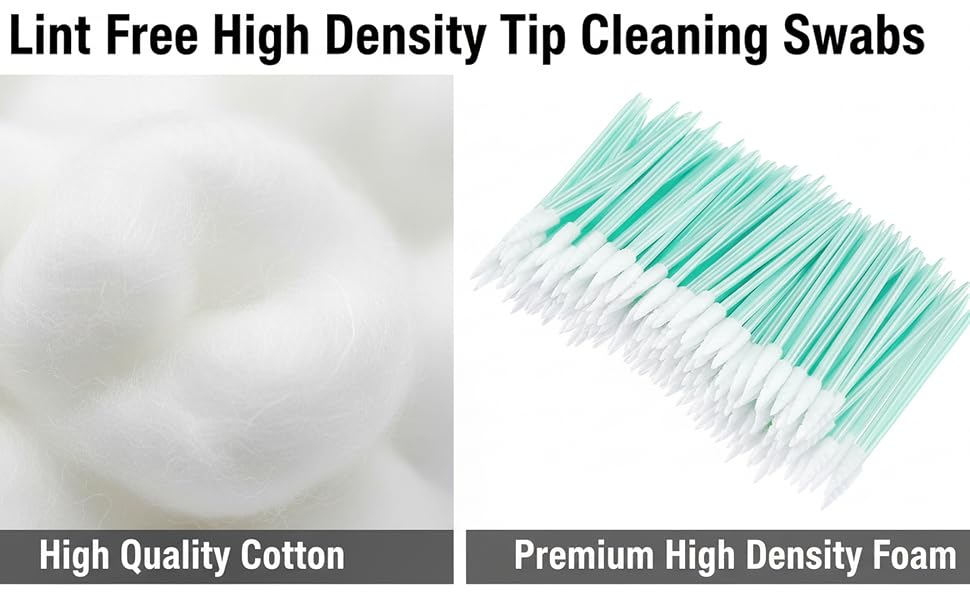 Lint Free High Density Tip Cleaning Swabs