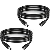 5.5mm x 2.1mm 3.3FT DC Power Extension Cable Male to Female 12V/24V 14AWG DC Connection Cable for...