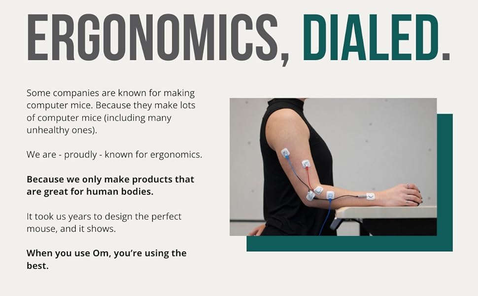 Ergodriven Om Wireless Vertical Handshake Mouse Ergonomic Bluetooth Dongle