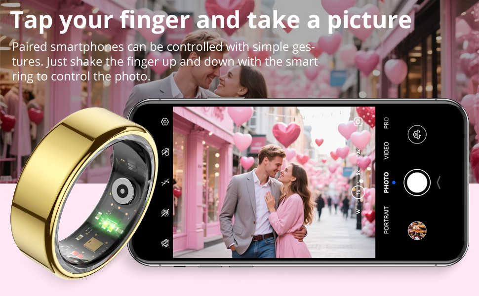Smart ring controls photography