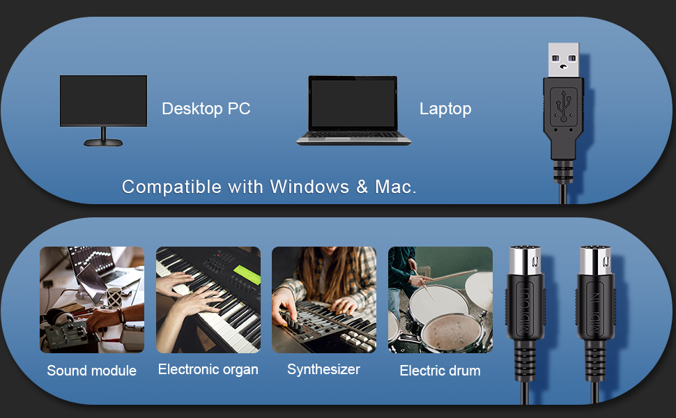 midi to usb cable
