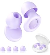 JUSTRVN Earplugs for Sleeping,2 Pairs of Noise Reduction Earplugs for Concert&amp;Study, Hearing Prot...