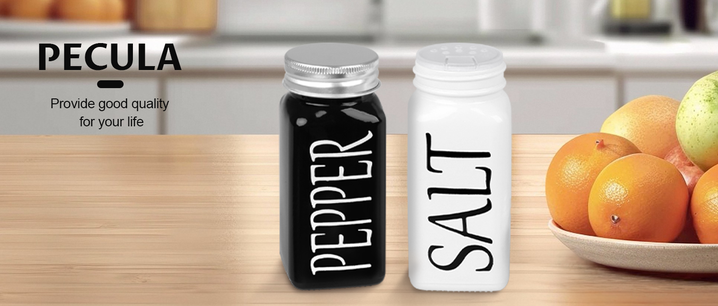 2 Pack Salt and Pepper Shakers Set