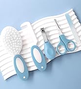 Baby Grooming Kit,Baby Health Care Kit,Baby Brush Soft Bristles 5 pcs Baby Nail Kit Nursery Care ...