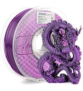 AMOLEN Silk PLA 3D Printer Filament, Dual Color PLA 1.75mm Shiny Color Change Filament 3D Printin...