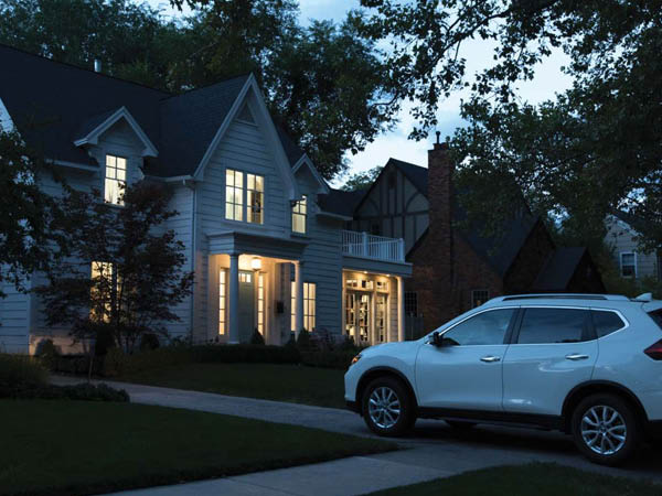 geofencing, lights on