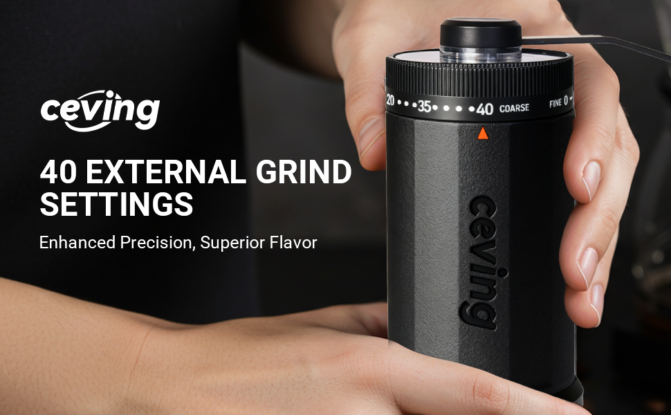 coffee grinder portable manual travel camping stainless steel burr beans 60g large capacity powder