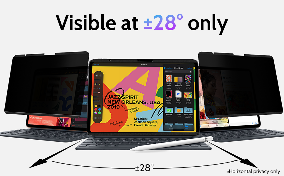 ipad privacy screen protector