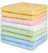 ZHAYAO 10 Pack Wash Cloths, 10x10 Inch Microfiber Highly Absorbent and Soft Feel Fingertip Towels...