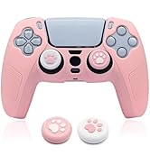 BRHE Skin for PS5 Controller Grip Cover Anti-Slip Silicone Protector Rubber Case Cute Kawaii Acce...
