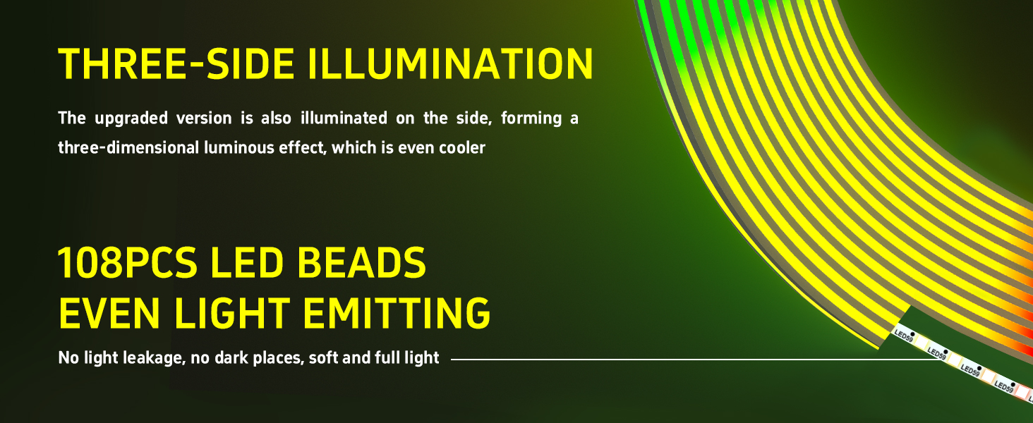 108 led beads rgb